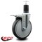 Service Caster 6'' Thermoplastic Rubber Swivel 1-5/8'' Expanding Stem Caster Total Lock Brake SCC-EXTTL20S614-TPRB-158 - alternate 3